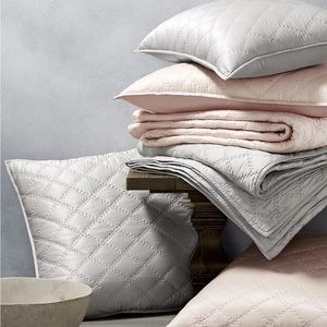 Hotel Collection Cotton/Silk Standard Pillowsham Quilted
